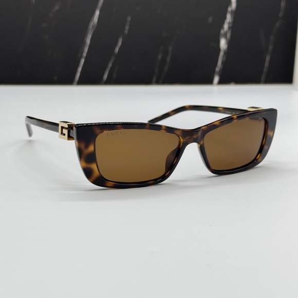 NEW GUCCI SQUARE HAVANA WOMEN SUNGLASSES GUCCI GG1681S 004 EYEWEAR main image 9